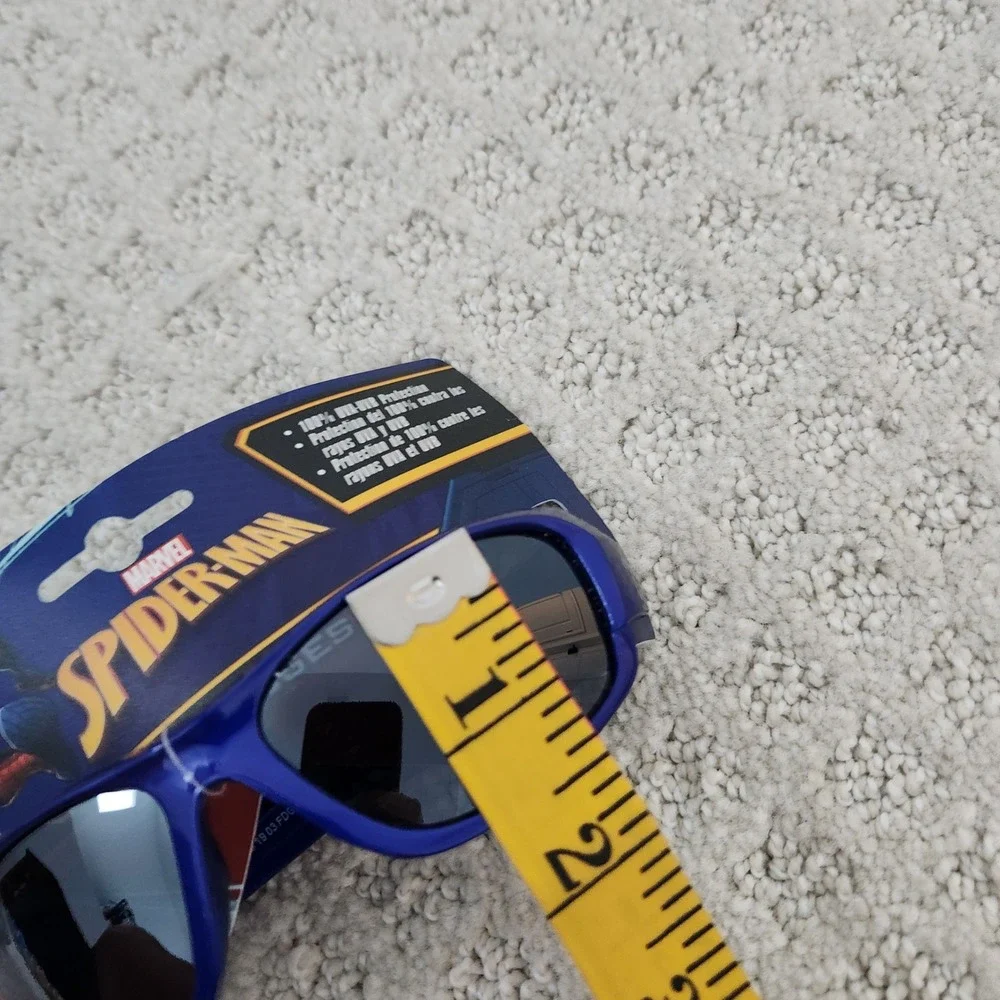 Marvel Spider-Man Kids Blue Sport Sunglasses 100% UVA UVB Protection NWT
